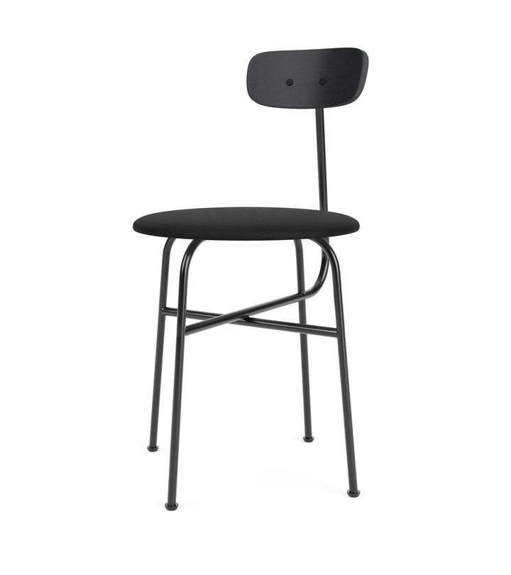 Afteroom Dining Chair - Audo Copenhagen - Chairs - Black Painted Ash/ Sierra Leather - Black 1001 - HORNE
