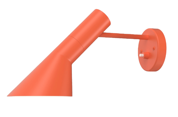 AJ Wall Lamp - Hardwired - Louis Poulsen - Wall Sconces - Electric Orange - With Switch - HORNE