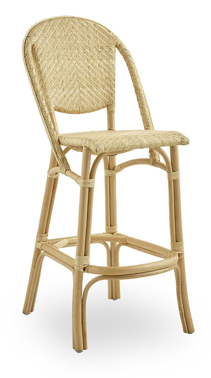 Alanis Rattan Bar Stool - Sika Design - Stools + Benches + Ottomans - Natural - HORNE