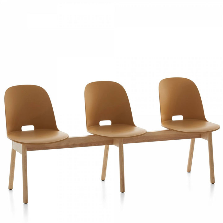 Alfi 3 - Seat High Back Bench - Emeco - Stools + Benches + Ottomans - Sand - Ash - HORNE