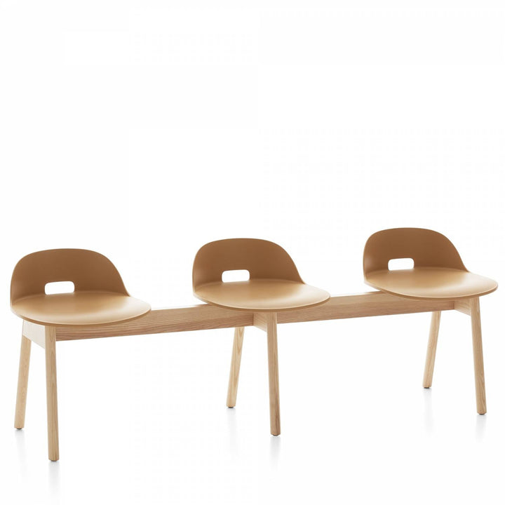 Alfi 3 - Seat Low Back Bench - Emeco - Stools + Benches + Ottomans - Sand - Ash - HORNE