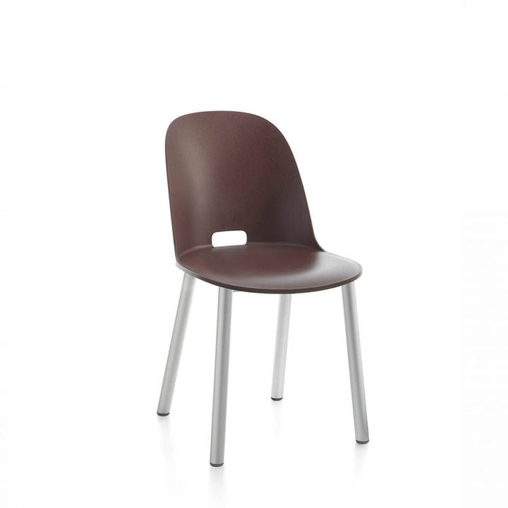 Alfi Aluminum High Back Chair - Emeco - Chairs - Dark Brown - Aluminum - HORNE