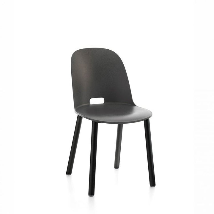 Alfi Aluminum High Back Chair - Emeco - Chairs - Dark Grey - Black Powder Coated - HORNE