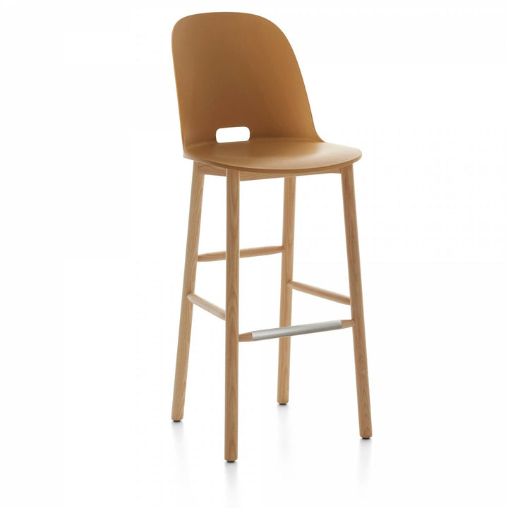 Alfi High Back Barstool - Emeco - Chairs - Sand - Ash - HORNE