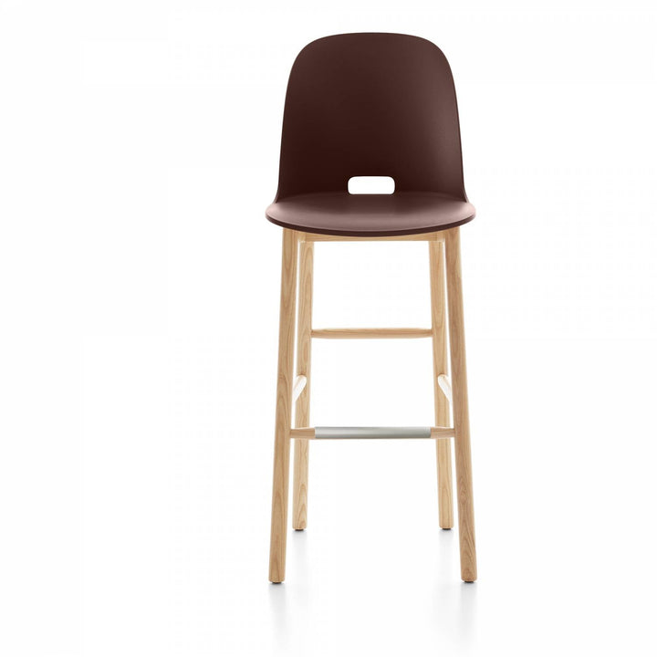 Alfi High Back Barstool - Emeco - Chairs - Sand - Ash - HORNE