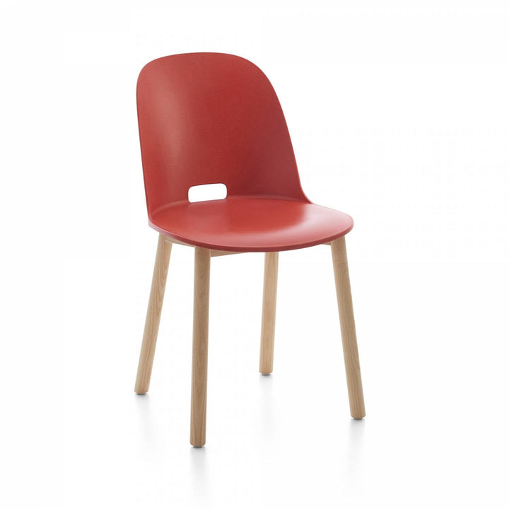Alfi High Back Chair - Emeco - Chairs - Red - Ash - HORNE