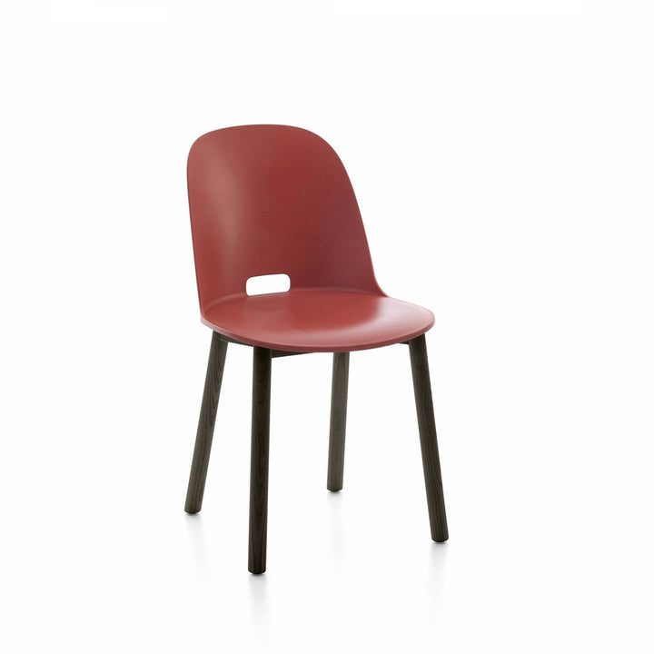 Alfi High Back Chair - Emeco - Chairs - Red - Dark Ash - HORNE