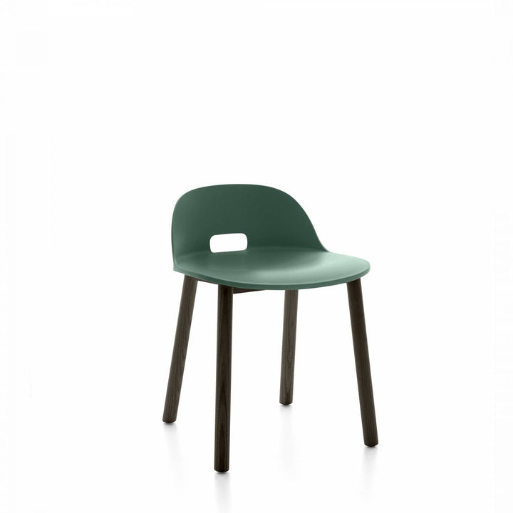 Alfi Low Back Chair - Emeco - Chairs - Green - Dark Ash - HORNE