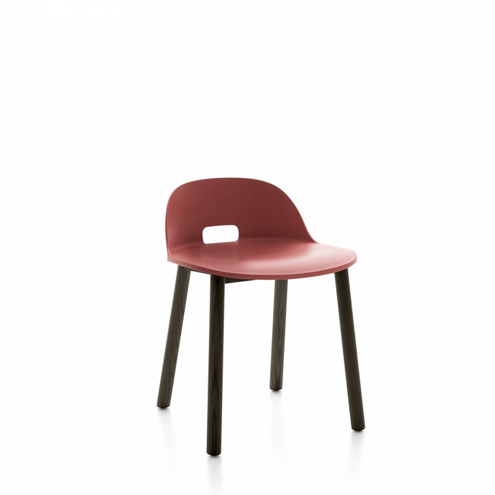 Alfi Low Back Chair - Emeco - Chairs - Red - Dark Ash - HORNE