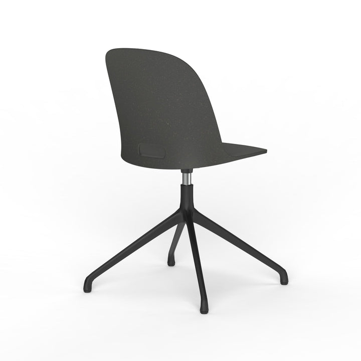 Alfi Work Swivel Chair - Emeco - Chairs - Felt Glides for Hard Floors - Dark Grey - HORNE