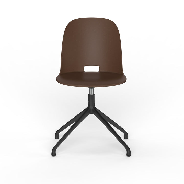 Alfi Work Swivel Chair - Emeco - Chairs - All - Around Glides - Dark Brown - HORNE
