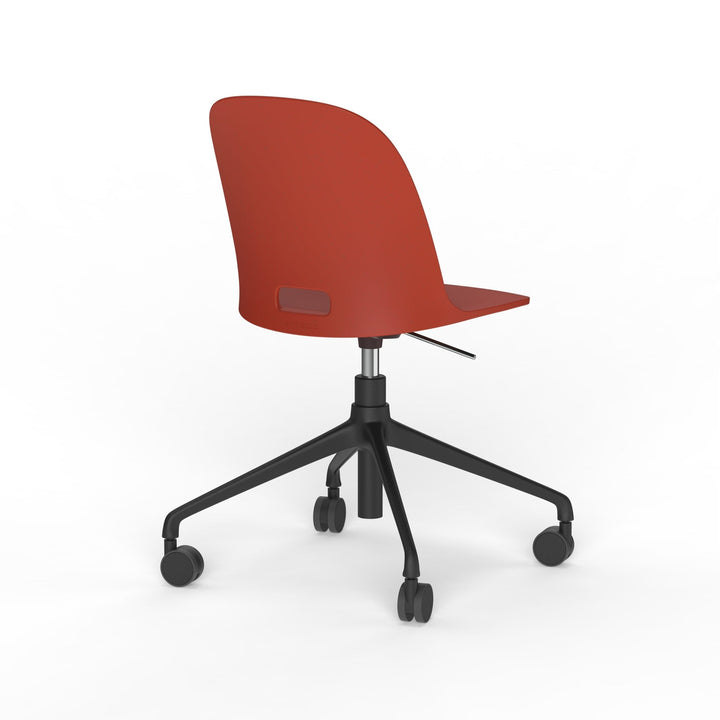 Alfi Work Swivel Chair - Emeco - Chairs - Casters - Red - HORNE
