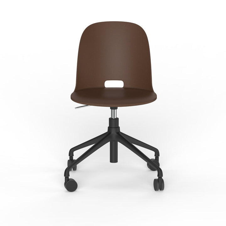 Alfi Work Swivel Chair - Emeco - Chairs - Casters - Dark Brown - HORNE