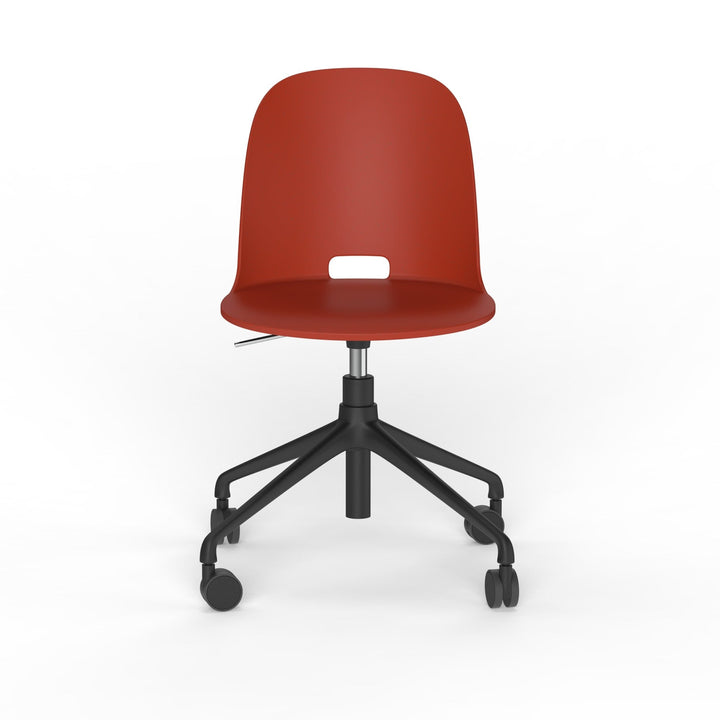 Alfi Work Swivel Chair - Emeco - Chairs - Casters - Red - HORNE
