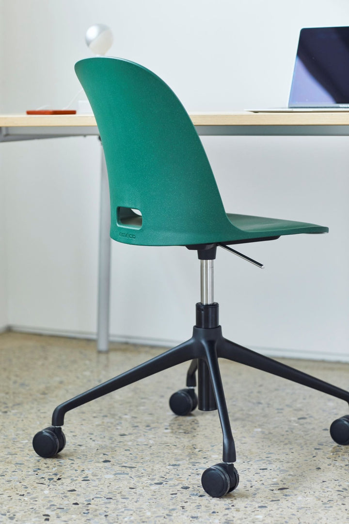 Alfi Work Swivel Chair - Emeco - Chairs - All - Around Glides - White - HORNE