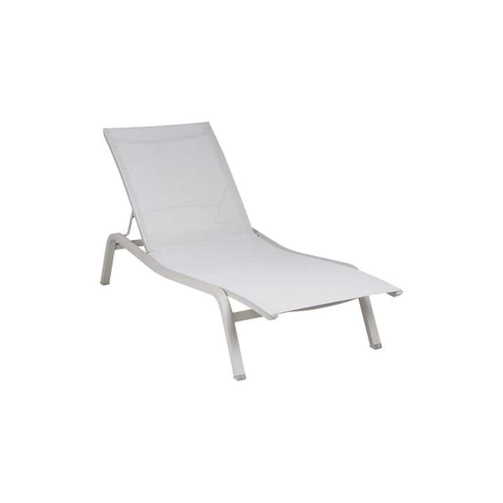 Alize Sunlounger XS - Stereo Fabric - Fermob - Outdoor Furniture - Clay Grey - HORNE