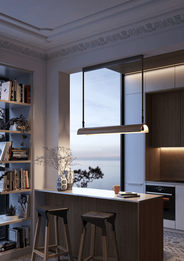 Aluet S/100 LED Dimmable Pendant - Bover - Pendants - Direct/ Indirect Light - 0 - 10V Dimmable - HORNE