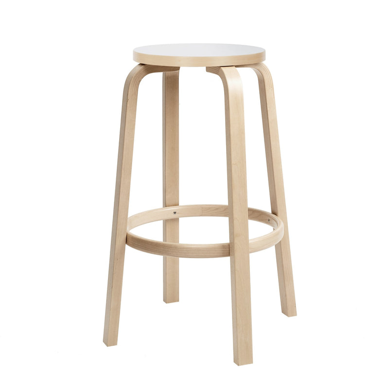 Alvar Aalto Bar Stool 64 - Artek Stools + Benches + Ottomans - Counter 25.6