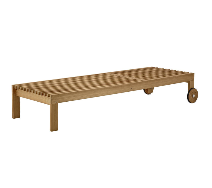 Amaze Teak Sunbed - Cane Line - Outdoor Furniture - Add QuickDry Grey Cushion - HORNE