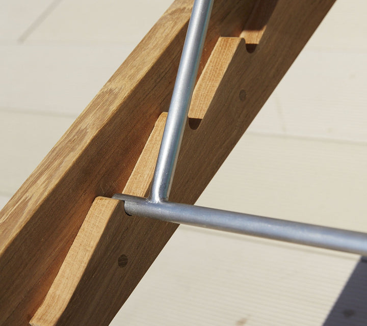 Amaze Teak Sunbed - Cane Line - Outdoor Furniture - Add QuickDry Grey Cushion - HORNE