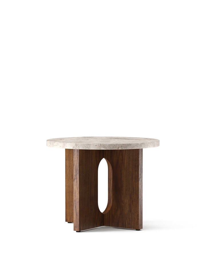 Androgyne Side Table - Audo Copenhagen - Tables + Desks - Walnut - Kunis Breccia - HORNE