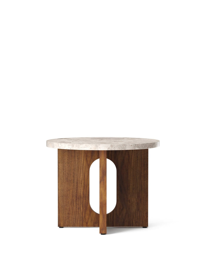 Androgyne Side Table - Audo Copenhagen - Tables + Desks - Walnut - Kunis Breccia - HORNE