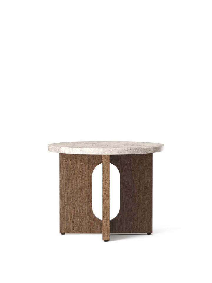 Androgyne Side Table - Audo Copenhagen - Tables + Desks - Dark Stained Oak - Kunis Breccia - HORNE