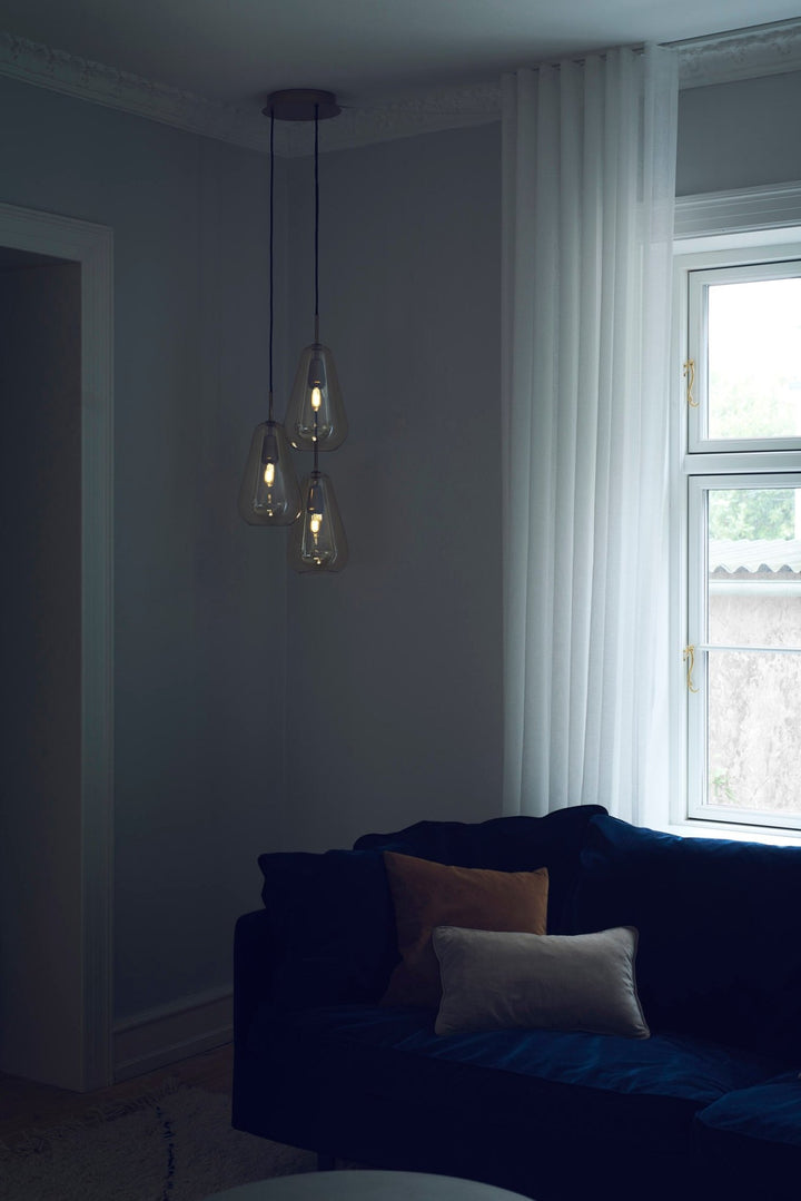 Anoli 6 Chandelier - Nuura - Chandeliers - Nordic Gold/Opal White - HORNE