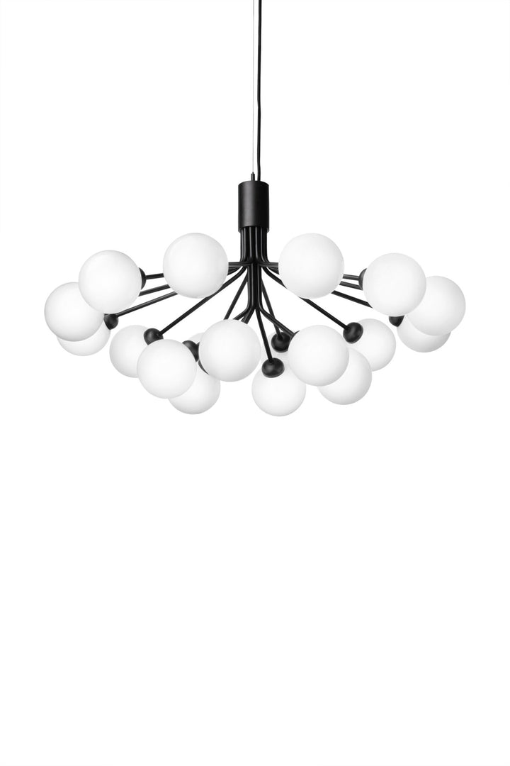 Apiales 18 Pendant - Nuura - Pendants - Satin Black/Opal White - HORNE