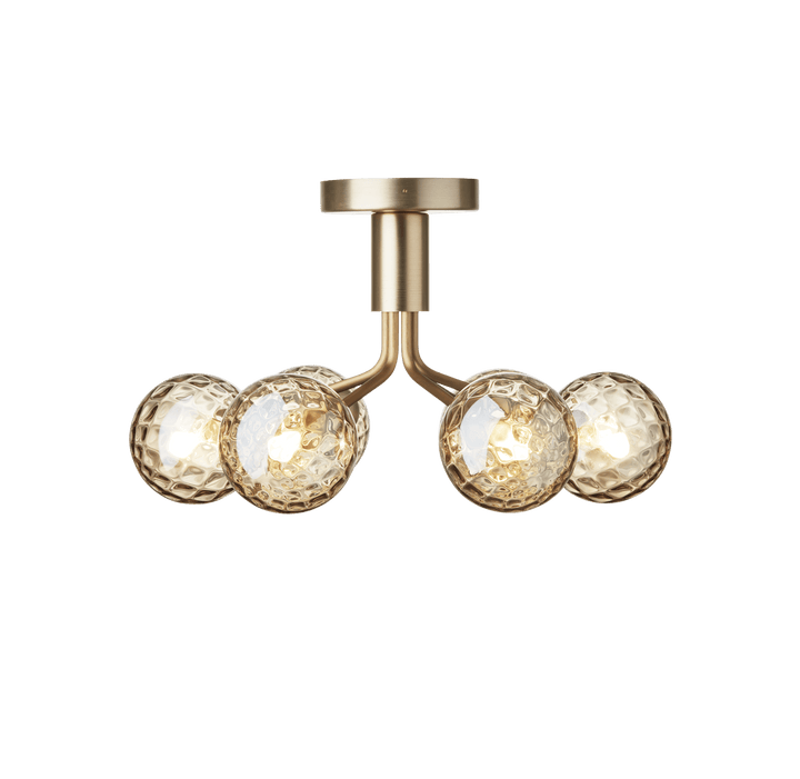 Apiales 6 Ceiling Light - Nuura - Ceiling Lights - Brushed Brass/Optic Gold - HORNE