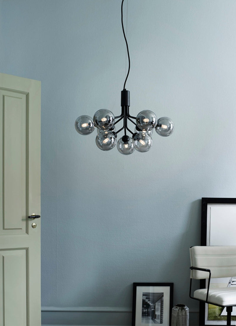 Apiales 9 Pendant - Nuura - Pendants - Brushed Brass/Opal White - HORNE