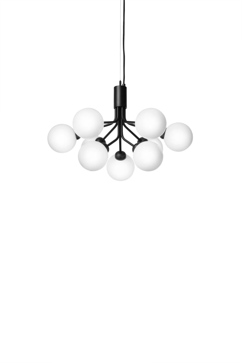 Apiales 9 Pendant - Nuura - Pendants - Brushed Brass/Opal White - HORNE