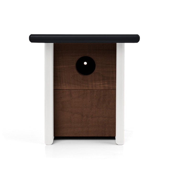 Arbor Modern Birdhouse - Loll Designs - Outdoor Accessories - Sunset Orange - White - HORNE
