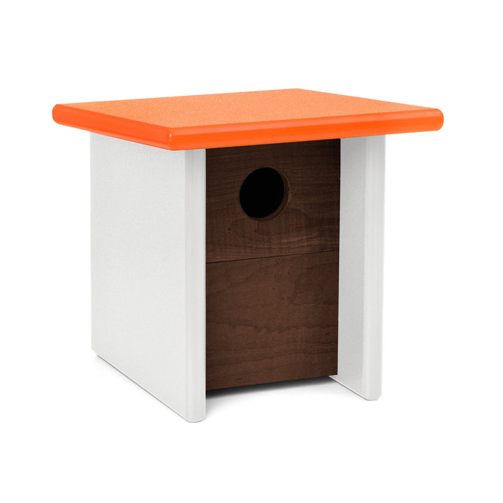 Arbor Modern Birdhouse - Loll Designs - Outdoor Accessories - Sunset Orange - White - HORNE