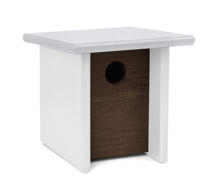 Arbor Modern Birdhouse - Loll Designs - Outdoor Accessories - Sunset Orange - White - HORNE