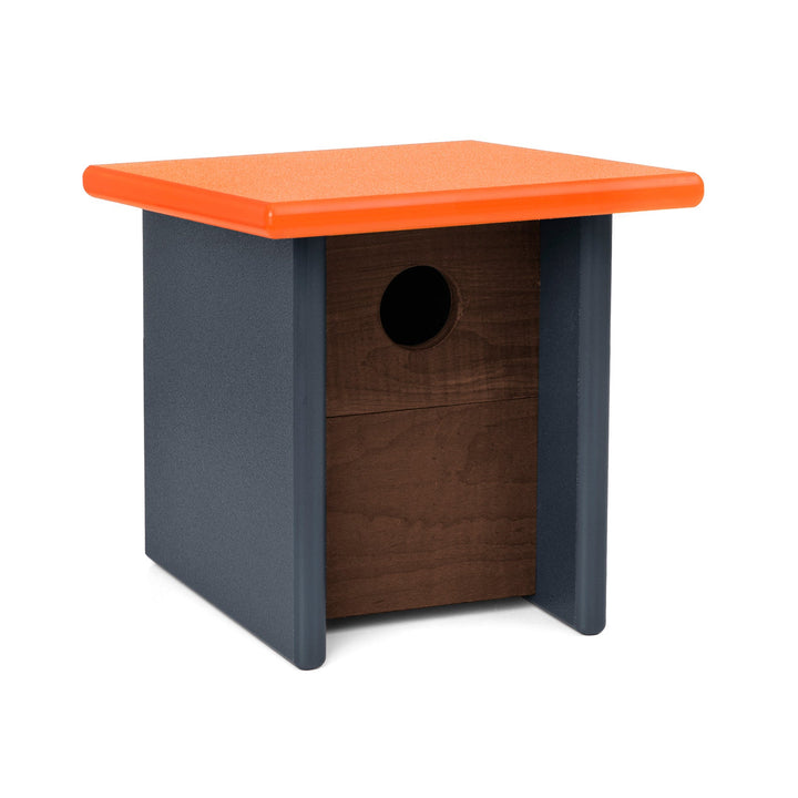 Arbor Modern Birdhouse - Loll Designs - Outdoor Accessories - Sunset Orange - White - HORNE