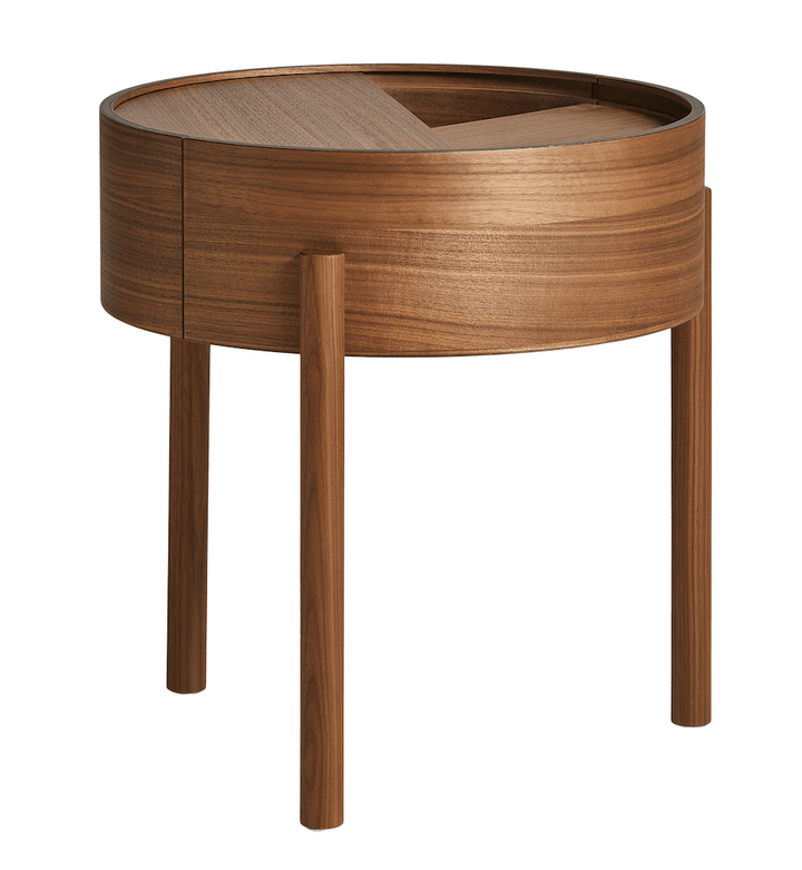Arc Side Table - Woud - Tables + Desks - Mat Laquered Walnut - HORNE