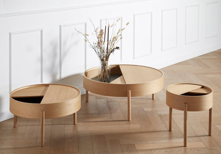 Arc Side Table - Woud - Tables + Desks - Mat Laquered Walnut - HORNE