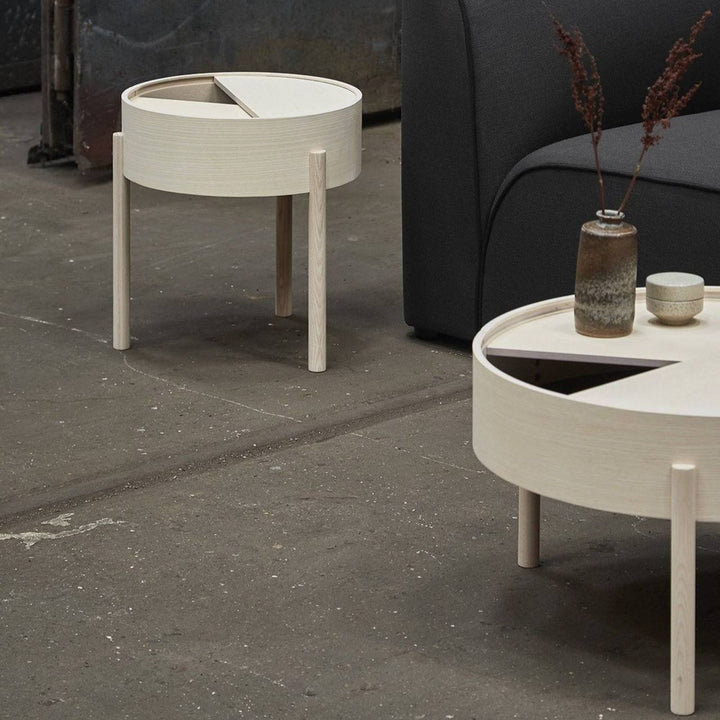 Arc Side Table - Woud - Tables + Desks - Mat Laquered Walnut - HORNE
