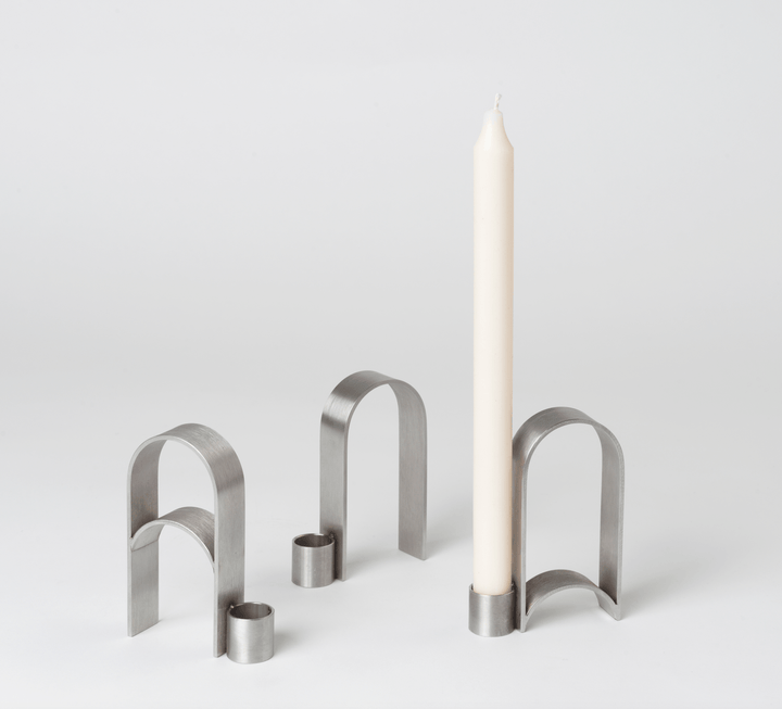 Arch Candleholder - Kristina Dam - Candle Holders - Vol 3 - Black Steel - HORNE