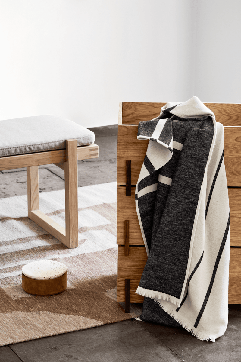 Architecture Throw - Kristina Dam - Blankets + Throws + Pillows - Black - HORNE