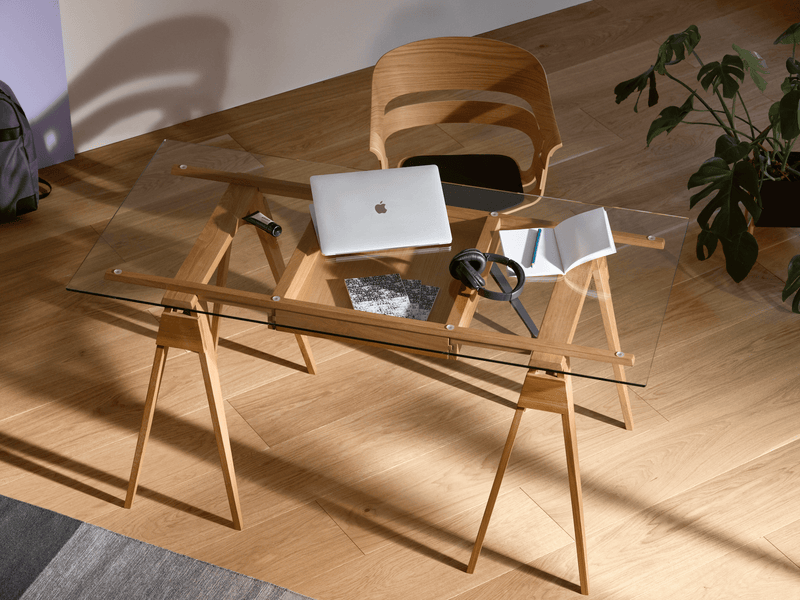 Arco Desk With Drawer - Design House Stockholm - Desks - Oak - HORNE