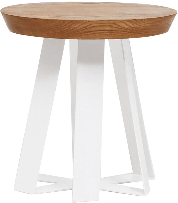 ARS Side Table - 16" - Artless - Stools + Benches + Ottomans - Oak Wood - Matte Black - HORNE