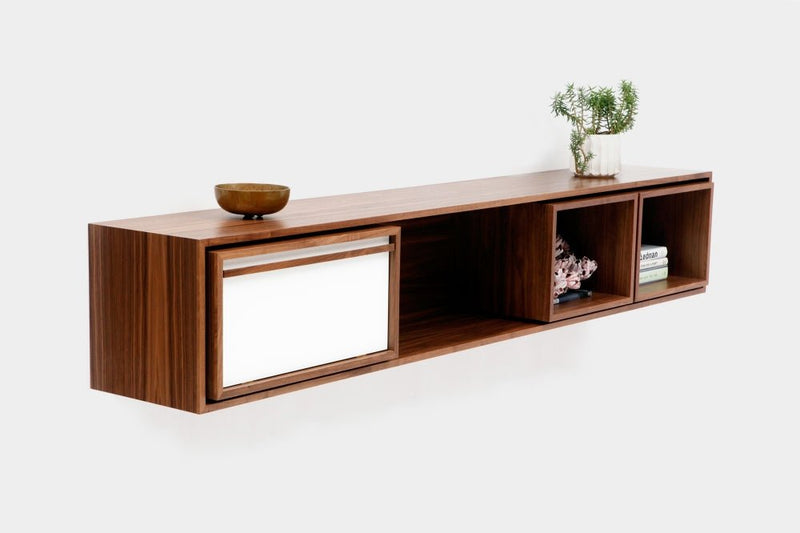 Artless Wall Unit - Artless - Sideboards + Cabinets - Large - Battleship Grey Lacquer - HORNE