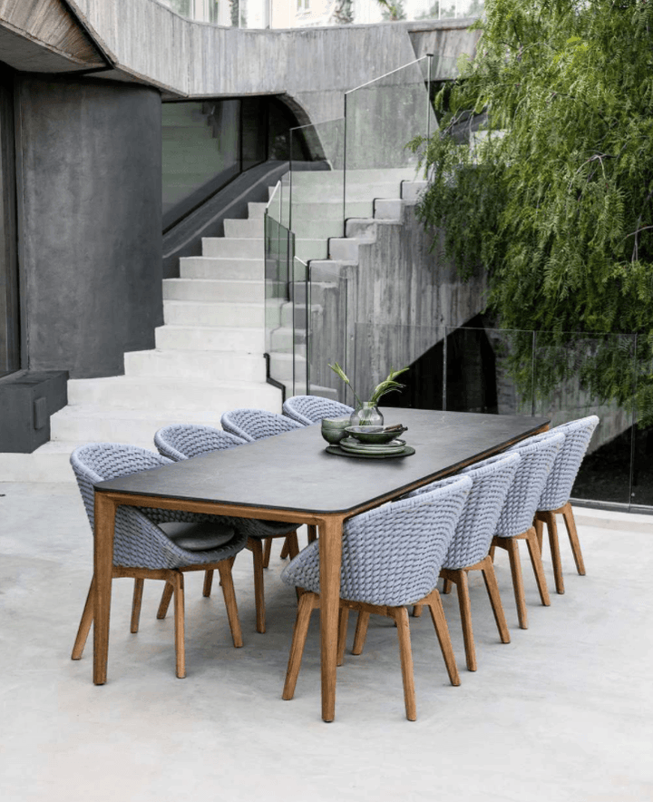 Aspect Teak Dining Table - Rectangle - Cane Line - Outdoor Furniture - Extra Large - 110" x 39.4" - HORNE