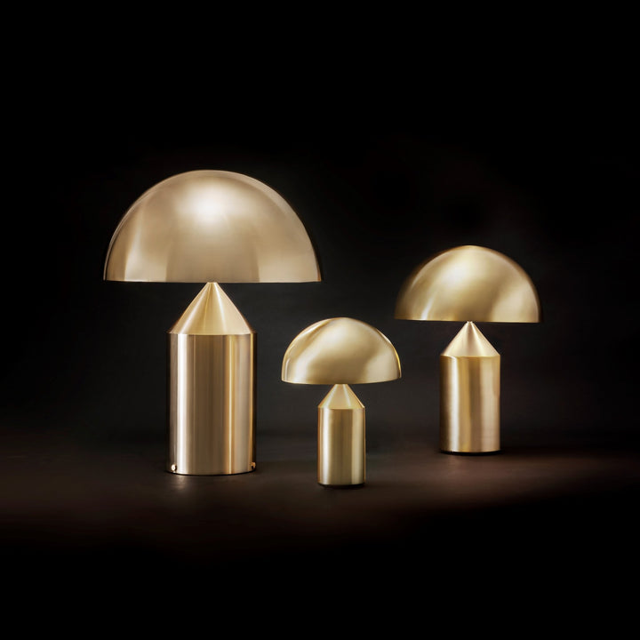 Atollo Metal Table Lamp - Oluce - Table + Task - Satin Bronze - Large - HORNE