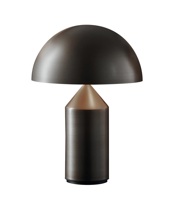 Atollo Metal Table Lamp - Oluce - Table + Task - Satin Bronze - Small - HORNE
