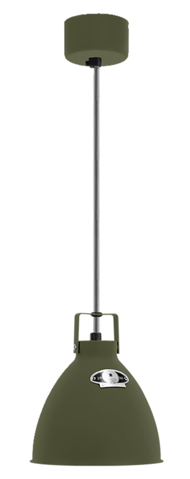 Augustin Pendant - A160 - Matte Finish - Jielde - Pendants - Olive Green - RAL6003 - Gold - HORNE