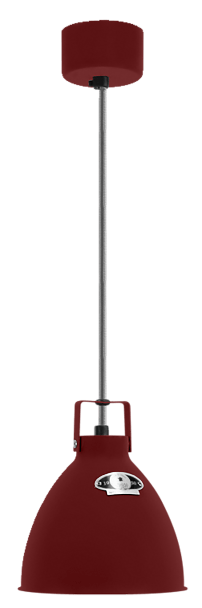 Augustin Pendant - A160 - Matte Finish - Jielde - Pendants - Burgundy - RAL3005 - Gold - HORNE