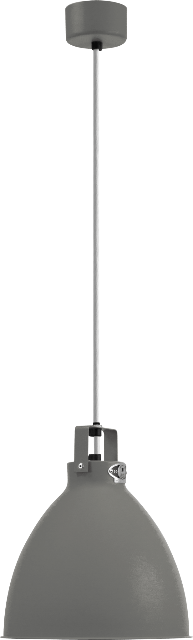 Augustin Pendant - A240 - Glossy Finish - Jielde - Pendants - Mouse Grey - RAL7005 - Gold - HORNE